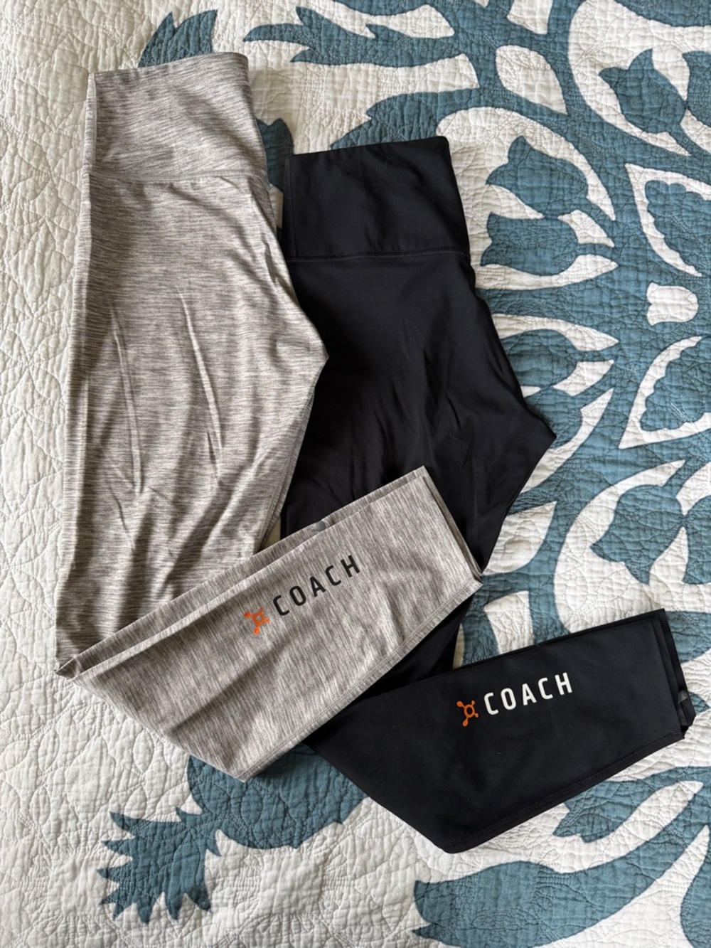 Nike Women's OTF Black and Light Gray Coach Leggings
